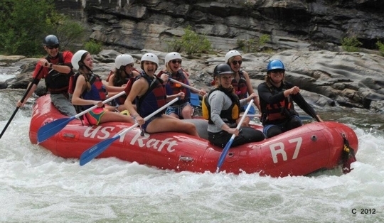 Kid-friendly French Broad River Rafting