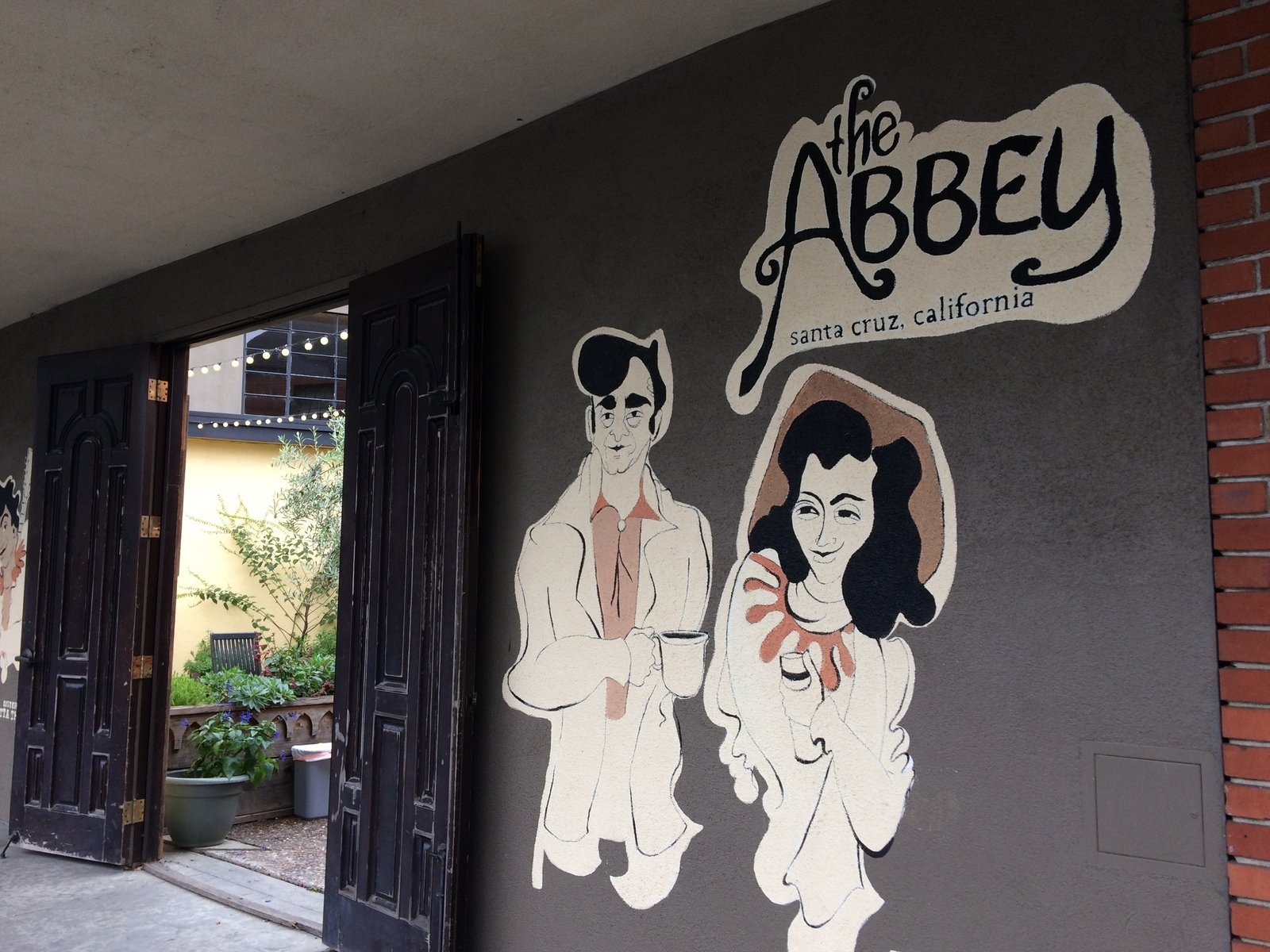 The Abbey Coffee Lounge in Santa Cruz California Kid friendly