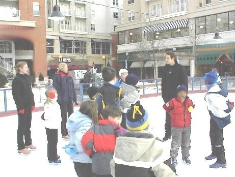 Pentagon Row Outdoor Ice Skating Rink in Arlington Virginia Kid