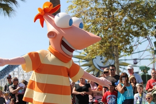Phineas And Ferb s Rockin Rollin Dance Party In Anaheim California 